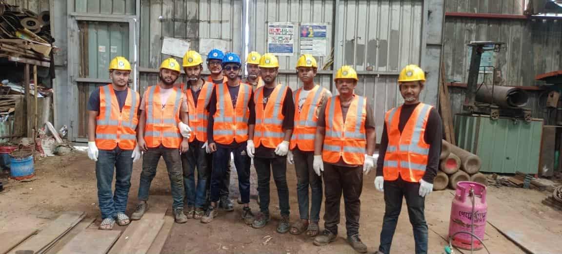 Our Team · Assembly — ISSBC steel fabrication workshop