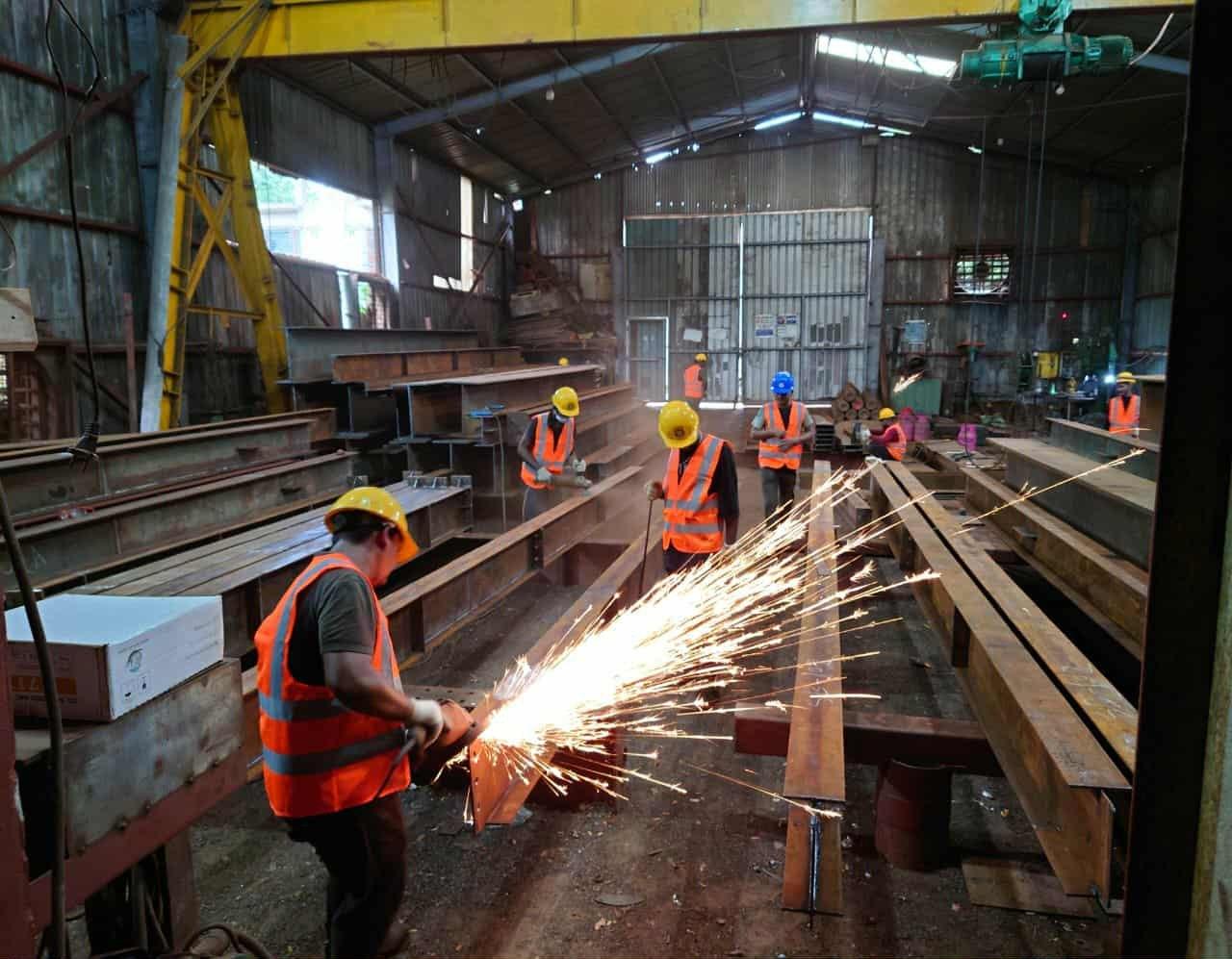 Fabrication — ISSBC steel fabrication workshop